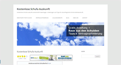 Desktop Screenshot of kostenloseschufaauskunft.info